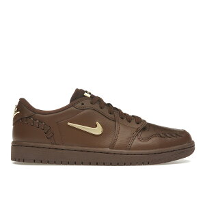 Jordan �W���[�_�� ���f�B�[�X �X�j�[�J�[ �yJordan 1 Low Method of Make Cacao Wow (Women's)�z �T�C�Y US_5(22.0cm) Cacao Wow/Cacao Wow/Metallic Gold