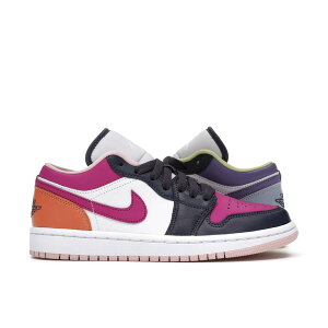 Jordan �W���[�_�� ���f�B�[�X �X�j�[�J�[ �yJordan 1 Low Purple Magenta (Women's)�z �T�C�Y US_W_10 Purple/White-Navy