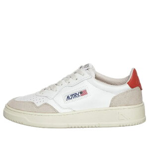 AUTRY �I�[�g���[ ���f�B�[�X �X�j�[�J�[ �y(WMNS) Autry Medalist Leather Suede Low 'White Beige Orange' AULW-LS45�z �T�C�Y US_6(23.0cm)