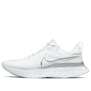 Nike �i�C�L ���f�B�[�X �X�j�[�J�[ �y(WMNS) Nike React Infinity Run Flyknit 2 'White Metallic Silver' CT2423-102�z �T�C�Y US_5.5(22.5cm)