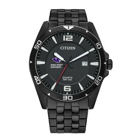 ジャーディン メンズ 腕時計 アクセサリー High Point Panthers Citizen Quartz Black Tone Stainless Steel Watch