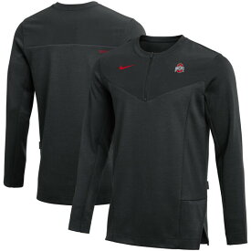 ナイキ メンズ パーカー・スウェットシャツ アウター Ohio State Buckeyes Nike Logo Performance QuarterZip Jacket Black