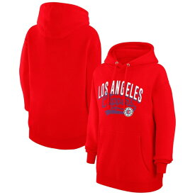 カールバンクス レディース パーカー・スウェットシャツ アウター LA Clippers G III 4Her by Carl Banks Women's Filigree Logo Pullover Hoodie???Red