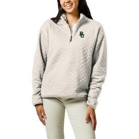 リーグカレッジエイトウェア レディース ジャケット＆ブルゾン アウター Baylor Bears League Collegiate Wear Women's Highland Quilted QuarterZip Pullover Top -