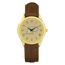 ジャーディン メンズ 腕時計 アクセサリー Purdue Boilermakers Medallion Brown Leather Wristwatch -