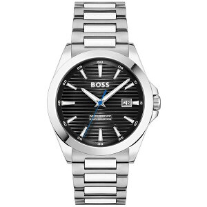 q[S{X Y rv ANZT[ Men's Strike Quartz Basic Calendar Stainless Steel Watch 41mm Silver-tone