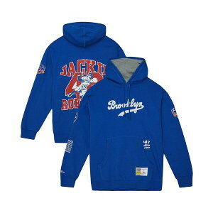 �~�b�`�F��&�l�X �����Y �p�[�J�[�E�X�E�F�b�g�V���c �A�E�^�[ Men's Jackie Robinson Royal Brooklyn Dodgers Cooperstown Collection Legends Fleece Pullover Hoodie Royal