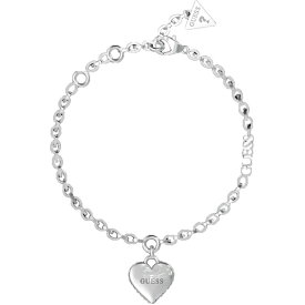 【送料無料】 ゲス レディース ブレスレット・バングル・アンクレット アクセサリー Ladies Guess Jewellery Falling In Love Bracelet Silver