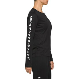 【送料無料】 アシックス レディース Tシャツ トップス Women's Katakana LS Running Top Black