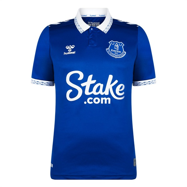 【送料無料】 ヒュンメル メンズ シャツ トップス Everton Home Shirt 2023 2024 Adults Blue
