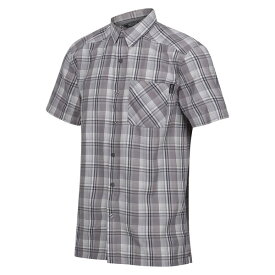 【送料無料】 レガッタ メンズ シャツ トップス Mindano VII Short Sleeve Shirt StormGreyChk