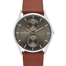 【送料無料】 スカーゲン レディース 腕時計 アクセサリー Skagen Holst Tan Leather Watch Silver