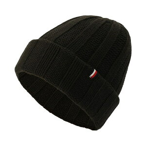 g~[ qtBK[ Y Xq ANZT[ Men's Chunky Ribbed-Knit Beanie Black