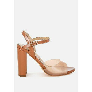 hO fB[X T_ V[Y Kessel Tinted Clear Strap Block Heels Women Beige/khaki