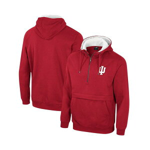 RVA Y p[J[EXEFbgVc AE^[ Men's Crimson Indiana Hoosiers Half-Zip Hoodie Crimson