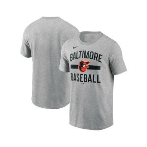�i�C�L �����Y T�V���c �g�b�v�X Men's Heather Gray Baltimore Orioles Arched T-Shirt Heather Gray
