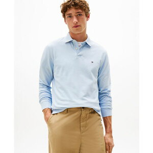 g~[ qtBK[ Y Vc gbvX Men's 1985 Regular-Fit Long-Sleeve Polo Shirt Breezy Blue