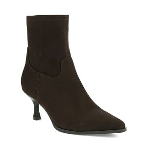 ~A fB[X u[c V[Y Women's Aletta Pointed Toe Kitten Heel Dress Booties Chocolate