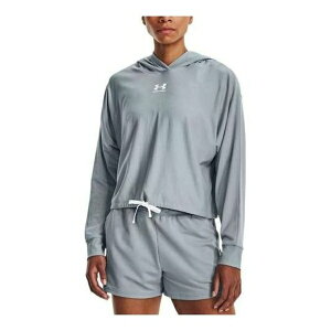 Under Armour A_[A[}[ fB[X Xj[J[ y(WMNS) Under Armour Rival Terry Oversized Hoodie 'Blue Grey' 1376992-465z TCY US_W_M