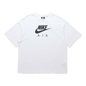 Nike iCL fB[X Xj[J[ y(WMNS) Nike Air Logo Printing Loose Knit Sports Short Sleeve White DB3841-100z TCY US_W_XL