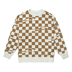 Vans oY fB[X Xj[J[ y(WMNS) Vans checkerboard Hoodie 'Brown White' VN00091HC1Lz TCY US_W_L