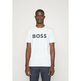 ボス メンズ Tシャツ トップス THINKING - Print T-shirt - white