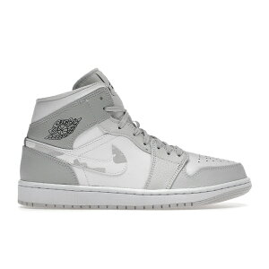 Jordan �W���[�_�� �����Y �X�j�[�J�[ �yJordan 1 Mid Grey Camo�z �T�C�Y US_M_15 White/Grey