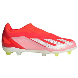 adidas AfB_X Y Xj[J[ yadidas Crazyfast Elite Laceless FG Solar Red Cloud White Team Solar Yellowz TCY US_12(30.0cm) Solar Red/Cloud White/Team Solar Yellow 2