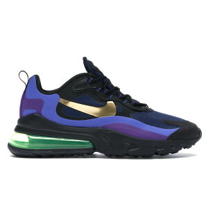 Nike �i�C�L �����Y �X�j�[�J�[ �yNike Air Max 270 React Heavy Metal�z �T�C�Y US_10.5(28.5cm) Black/Deep Royal Blue/Hyper Royal/University Gold