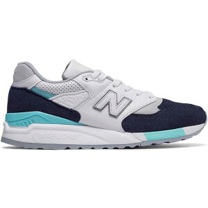 New Balance �j���[�o�����X �����Y �X�j�[�J�[ �yNew Balance 998 Winter Peaks White Navy�z �T�C�Y US_8(26.0cm) White/Navy-Aqua