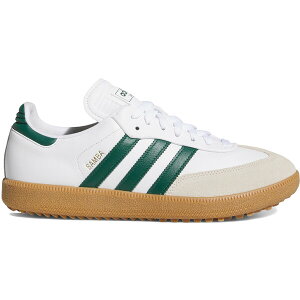 adidas �A�f�B�_�X �����Y �X�j�[�J�[ �yadidas Samba Spikeless Golf Cloud White Collegiate Green Gum�z �T�C�Y US_11.5(29.5cm) Cloud White/Collegiate Green/Gum