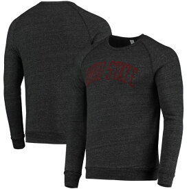 オルタナティヴ アパレル メンズ パーカー・スウェットシャツ アウター Ohio State Buckeyes Alternative Apparel The Champ TriBlend Raglan Pullover Sweatshirt Black