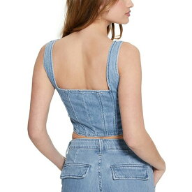 ゲス レディース カットソー トップス Women's Neil Denim Bustier Top JUNE LAKE