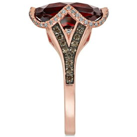 ルヴァン レディース リング アクセサリー Chocolatier&reg; Pomegranate Garnet「 (6-9/10 ct. t.w.) and Diamond (3/8 ct. t.w.) Ring in 14k Rose Gold Garnet