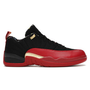 Jordan �W���[�_�� �����Y �X�j�[�J�[ �yJordan 12 Low SE Super Bowl LV�z �T�C�Y US_9.5(27.5cm) Black/Metallic Gold/Varsity Red