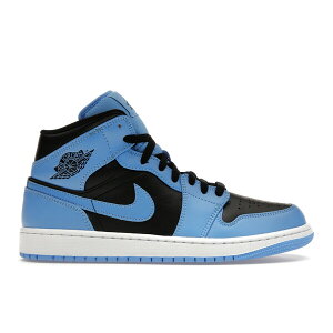 Jordan �W���[�_�� �����Y �X�j�[�J�[ �yJordan 1 Mid University Blue Black�z �T�C�Y US_7(25.0cm) University Blue/White/Black