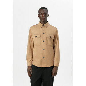 {X Y T_ V[Y CARPER - Faux leather jacket - medium beige