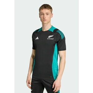 AfB_X Y T_ V[Y National team wear - all black pure teal