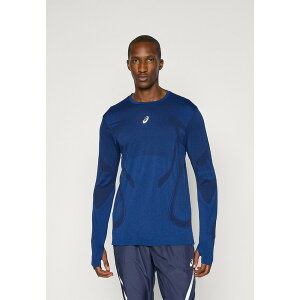 AVbNX Y T_ V[Y ROAD SEAMLESS TOP - Long sleeved top - midnight