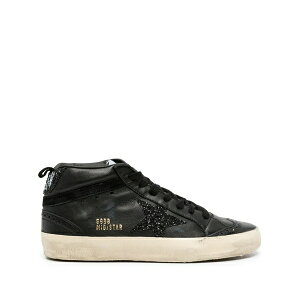 �S�[���f���O�[�X ���f�B�[�X �X�j�[�J�[ �V���[�Y Mid-star leather sneakers Black