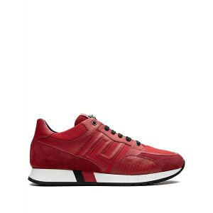 ���F���T�[�` �����Y �X�j�[�J�[ �V���[�Y Greek key contrast red sneakers Red