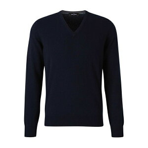 �O�����T�b�\ �����Y �j�b�g&�Z�[�^�[ �A�E�^�[ V-neck ribbed-hem sweater Blue