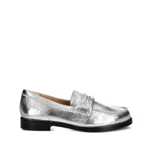�N���[�N�X ���f�B�[�X �T���_�� �V���[�Y Straven edge loafers Silver