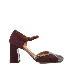�`�G�~�n�� ���f�B�[�X �p���v�X �V���[�Y Block-heel ankle-strap pumps Red