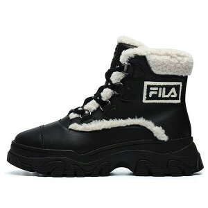 FILA �t�B�� ���f�B�[�X �X�j�[�J�[ �y(WMNS) FILA Warm Snow Boots 'Black White' F12W144404FBK�z �T�C�Y US_5.5(22.5cm)
