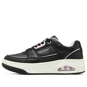 Skechers �X�P�b�`���[�Y ���f�B�[�X �X�j�[�J�[ �y(WMNS) Skechers Uno Court - Courted Style Shoes 'Black Pink White' 177710-BKLP�z �T�C�Y US_8(25.0cm)