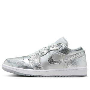 Jordan �W���[�_�� ���f�B�[�X �X�j�[�J�[ �y(WMNS) Air Jordan 1 Low SE 'Metallic Silver' FN5030-001�z �T�C�Y US_7(24.0cm)