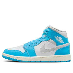 Jordan �W���[�_�� ���f�B�[�X �X�j�[�J�[ �y(WMNS) Air Jordan 1 Mid 'Dark Powder Blue' BQ6472-400�z �T�C�Y US_9(26.0cm)