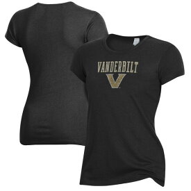 オルタナティヴ アパレル レディース Tシャツ トップス Vanderbilt Commodores Alternative Apparel Women's Keepsake TShirt Black