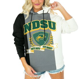 ゲームデイ レディース パーカー・スウェットシャツ アウター NDSU Bison Gameday Couture Women's Hall Of Fame Color Block Pullover Hoodie Black